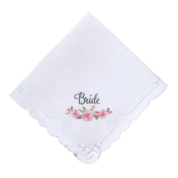 Watercolor Bride Hankie